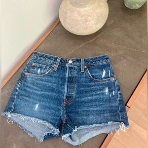 Levi’s Premium original fit high rise 501 shorts